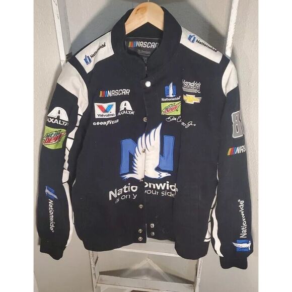 Vintage Nationwide Mnt Dew Dale Earnhardt Jr Nascar Jacket Size Large - Picture 1 of 3